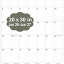 2026 Wall Calendar - Large Calendar 2026-2027 from January 2026 - June 2027, 18 Months Calendar/Planner with Thick Paper, 20" x 30", Vertical, Cyan