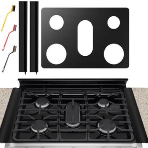 Stove Cover for LG Gas Stove Top Covers for Gas Burners for Model LGLDG4315 LRG4115 LRG4113 LDG4313 LRGL5825, LRGL5823, LSGL6335DF  Reusable NonStick Stove Top Cover Guard With 2PCS Stove Gap Covers