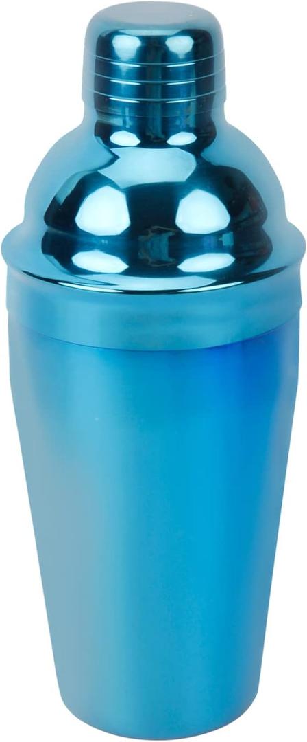Cocktail Shaker, 24oz Martini Drink Shaker With Built-In Strainer, 304 Stainless Steel Bartender Bar Tools for Bartending, Margarita Mixer, Blue