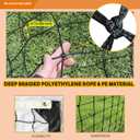 Professional Volleyball Net Heavy Duty Replacement Net - 32x3 FT - Steel Cable & Reinforced Dowels, 4" Square Mesh - for Outdoor Indoor, Backyard, Beach, Court, Pool, Park, School, Drills