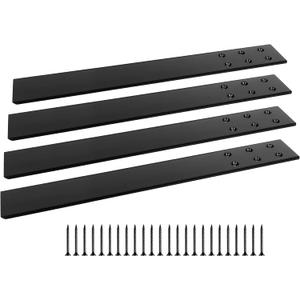 Countertop Support Bracket 20", Top Mount Knee Wall Support, Hidden Flat Floating Bracket for Wood Granite Quartz Concrete Countertop, 4 Pack with Screws
