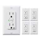 DEWENWILS 5 Pack 15 Amp GFCI Outlet, Self-Test GFI Receptacles with LED Indicator, Tamper Resistant & Weather Resistant, Wallplate and Screws Included, UL Listed, White