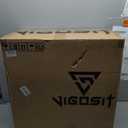 Vigosit Ergonomic Mesh Office Chair, 400 lbs Capacity, High Back Desk Chair with Adjustable Lumbar Support, 3D Headrest, Flip-Up Armrests, and PU Wheels for Long Workdays and Home Office (White)