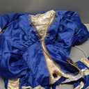 ReliBeauty Medieval Costume Girls Renaissance Princess Queen Costume for Girls Dress up, Blue, 150