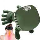 Heated Neck and Shoulder Massager with Hands, Bionic Deep Tissue Kneading, Hands-Free Human Hand Massage for Neck, Back & Shoulders, USB Rechargeable