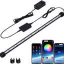 Smart Submersible Aquarium Light with App Timer, 19 Inches LED Fish Tank Light, RGB 16 Million Colors Changing, 7/24 On/Off Automatic, Aquarium Lighting
