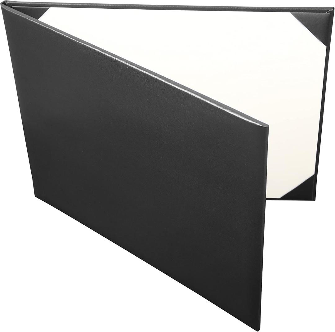 MyGradDay Diploma Cover Diploma Holder Graduation Certificate Cover Smooth 8.5x11 Black