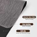 Blvornl Office Chair Mat for Hardwood Floor, 35.4"x 55" Desk Chair Mat for Hard Wood and Tile Floor, Large Anti-Slip Hard Floor Protector Rolling Chair Pad, PVC Desk Rug, Dark Grey