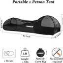L RUNNZER One Person Tent, Pop Up Mosquito Tent for Outdoor Camping, Backpacking, Hiking, Trekking & Bike-Touring, Ultralight One Person Pop Up Camping Tent