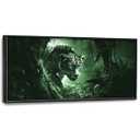 Forest Leopard Large Decor Framed Wall Art Animal Pictures for Living Room, Oversized Canvas Print Painting Modern Extra Large Framed Artwork for Bedroom Office Home Decor 60"x30"