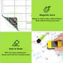 3 x Magnetic Dry Erase Calendar for Refrigerator,2 Pack Monthly & Daily Planner Magnet Whiteboard for Fridge with 4 Markers and Large Eraser, Fridge Calendar Dry Erase, 14.5x11
