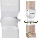 Directional Downspout Connector, 2.6 x 2.6", 360-Degree Rotation, Adjustable Angle (White)