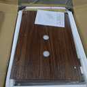 31.5" Walnut Cat Litter Box Enclosure Furniture, Large Decorative Hidden Litter Box Cabinet, Fluted Mid Century Modern Kitty End Table for Living Rooms, Bedrooms, Entryways