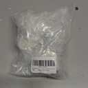 8PCS 1.65" x 1.54" White Rose with Base Knobs Ceramics Flower Shaped Pulls for Cupboard Drawer, with 2 Kinds of Screws