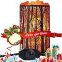 Shineled Himalayan Salt Lamp, Salt Rock Lamp Natural Night Light in Forest Design Metal Basket with Dimmer Switch (4.1 x 6.5 4.4-5lbs), 25Watt Bulbs & ETL Cord 1 Pack