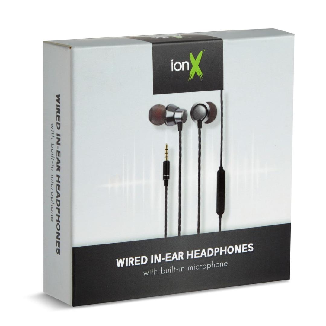 in Ear Wired Earbuds, Wired Headphones with Microphone, 3.5mm Corded Earphones with in Line Volume Controller, White