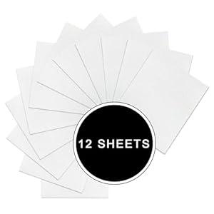 Blue Purple Glitter HTV Sparkly Heat Transfer Vinyl  12 Pcs 12x10Inch Iron-On Vinyl Sheets for TShirts & DIY Craft Gifts, Easy to Cut & Weed, NoFlake & Washable, Work with All Cutter Machines