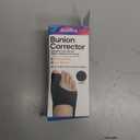 1 Pair Bunion Corrector for Women & Men, Big Toe Straightener for Hallux Valgus Pain Relief & Toe Alignment, Soft and Breathable for Day/Night, Wide Non-slip Strap, Include a Massage Ball (Black)