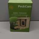 PeckCam Bird Feeder with Camera - 4MP 2K Clarity Instant Arrival Alerts AI Identify Species - Metal Roof Smart Cameras Birds Feeders Solar Powered Gift for Birdlover Mom Dad, 2.4GHz WiFi (Blue)