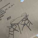 Flash Furniture Madison 5-Piece Folding Card Table and Chairs Set, Portable Event Table and Chairs Set, Black