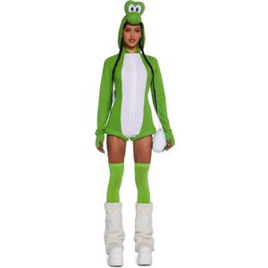 Dolls Kill Dino Pal Costume - Yoshi Inspired Video Game Outfit by Trickz N' Treatz (Medium)
