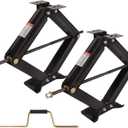 Doppy 2Pcs RV Stabilizing Scissor Jack, 2.95 Ton/6500 lbs Leveling Scissor Jacks Set with Handle, RV Trailer Camper Stabilizer, for Trucks Cars MPVs Sedans, Station Wagon