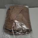 NeColorLife Ottoman Cover Square Waterproof Ottoman Slipcover Thick Storage Footrest Stool Covers Furniture Protector for Pets,Kids(Medium Size,Brown) (Brown & Light Coffee)