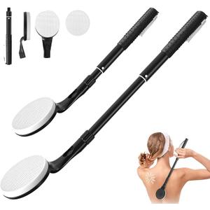 Lotion Applicator for Back, 25.7'' Long Handle Back Lotion Applicator, Easy Reach and Washable, Suitable for Use by Men and Women