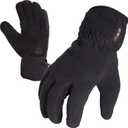 SKYDEER Winter Gloves with Soft Deerskin Suede Leather & Thermal Polar Fleece & Warm 3M Thinsulate Insulation (SD8661T) (Black, M)