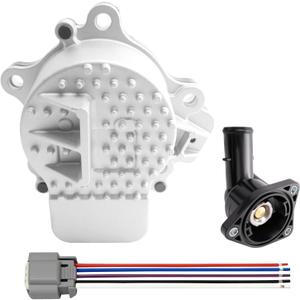 Electric Water Pump w/Thermostat - Upgraded Stainless Steel Rotor - Fits Toyota Prius 2010-2015 1.8L/ Prius C 2012-2019 1.5L / Prius V 1.8L 2012-2017 / Plug-In 12-19 & Lexus CT200h 11-17