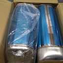 2 Pcs 5 Gallon Stainless Cooking Oil Storage Can with Guide Pipe and Lid