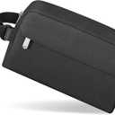 Small Insulated Snack Bag Lunch Box,Collapsible Reusable Small Lunch Bag with Snap Buckle Handle for Beach Travel Picnic,Black 5-Can(3L)