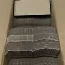 HORLIMER 4x4x2 inches Shipping Boxes Set of 100, White Corrugated Cardboard Box Literature Mailer