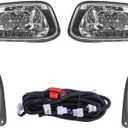 EZGO RXV 2016+ LED Basic Light Kit 48V, 2 LED headlight, 2 LED taillight, 1 Basic wiring harness, instruction & hardware included