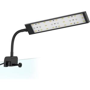 NICREW Fish Tank Clip on Light, Clamp Aquarium Light with White and Blue LEDs, 480LM, 10 Watts