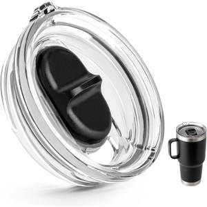 30 oz Replacement Screw Top Lid for YETI TraveI Mug with Threads Only, Spill Proof Stronghold Lid for YETI Threaded Travel Mug(1 Pack)