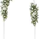 7.2FT Metal Wedding Arch Backdrop Stand,Stable Wedding Arch Frame for Wedding Ceremony Birthday Party Baby Shower Graduation Anniversary Floral Decoration,White