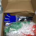 2026 Soccer Patriotic Set, Mexico Flag Color Wig, Party Glasses, 2Pcs Hand Clappers, 22Pcs Waterproof Stickers, Ideal Gift for Football Lovers and Mexico Fans