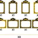 8PCS Graduation Party Decorations,Black & Gold Double-Sided Class of 2025 Graduation Photo Centerpieces for Tables, Table Toppers, High School College Grad Party Favors Supplies