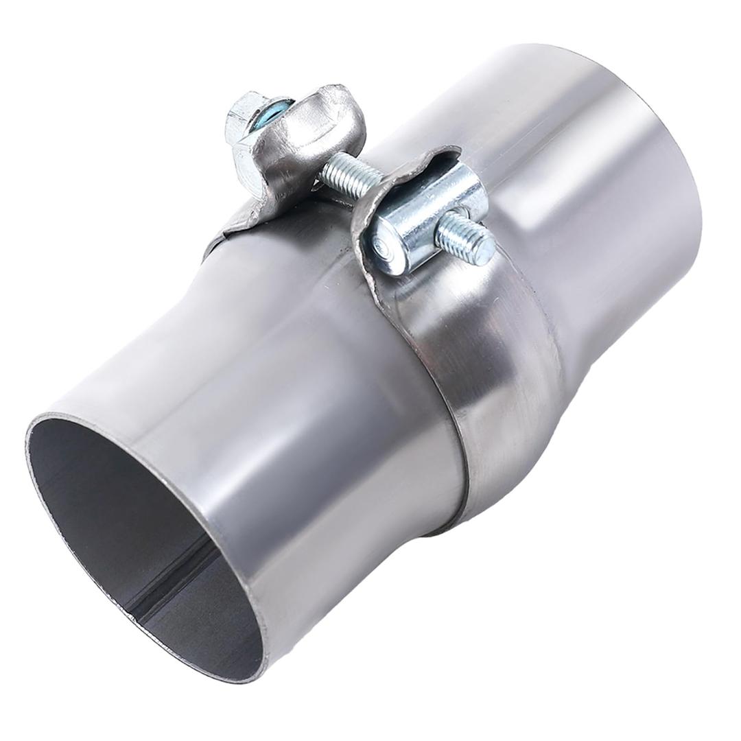 Simnliras 2.5 Inch Exhaust Ball Clamp Pipe Joint, 2.5" OD to 2.5" OD Stainless Steel Exhaust Ball Clamp Repair Kit Quick Fix Exhaust Muffler Repair Pipe Joint Kit