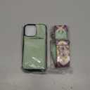 XANGNIER Wallet Case for iPhone 16 Pro Max, RFID Blocking PU Leather Crossbody Phone Purse with Card Holder, Zipper Pocket, Wrist Strap & Adjustable Lanyard for Women 6.9" 5G,Green