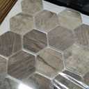 MSI Driftwood Hexagon Glass Mesh Mounted Bathroom Shower Tile Flooring, CASE