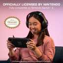 Turtle Beach Airlite Fit Wired Gaming Headset  Officially Licensed for Nintendo Switch 2, Nintendo Switch, Durable, Lightweight, Charcoal Blue/Red
