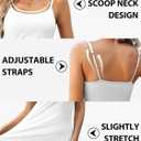 V FOR CITY Cotton Non Padded Shelf Bra Camisole Tops for Women Adjustable Spaghetti Strap Tank Top Summer Cami Shirt 3 Pack Large