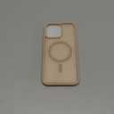 SUPFINE Magnetic for iPhone 15 Pro Max Case(Compatible with MagSafe)(Military Grade Drop Protection) Slim Translucent Matte Shockproof with Anti-Fingerprint Phone Case, Desert Gold