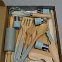 Wooden Cooking & Baking Set for Kids - Safe & Real Kitchen Tools Give Toddlers a Fun Cooking Experience - Durable Utensils are Perfect for Gifting to Create Lasting Family Memories