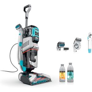 Shark CarpetXpert | Upright Carpet, Area Rug & Upholstery Cleaner | Carpet Shampooer with StainStriker Handheld Tough Stain Eliminator | Removes Tough Stains & Odors | 3 Cleaning Tools | White | EX201