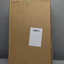 Glitzhome 24" H Black Angel Tree Topper, Standing Elegant Faux Fur African American Angel Decoration for Valentine's Day, Wedding Holiday Party Decorations and Gifts