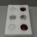 Soaoo 6 Pcs Red Christmas Hand Blown Glass Ball Ornaments 3.15 Inch Vintage Glass Balls Tree Ornaments Pendants Ball Baubles Decorations for Xmas Tree Hanging Indoor Party Garden Decor