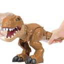 Fisher-Price Imaginext Jurassic World Dinosaur Toy Thrashin Action T. rex Figure with Chomping Action for Pretend Play Kids Ages 3+ Years